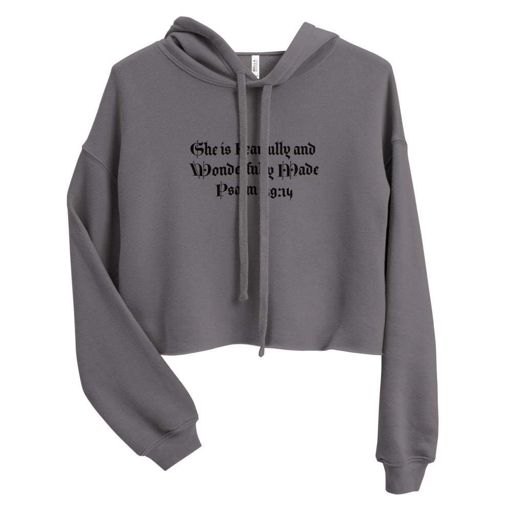 Psalm 139:14 Crop Hoodie