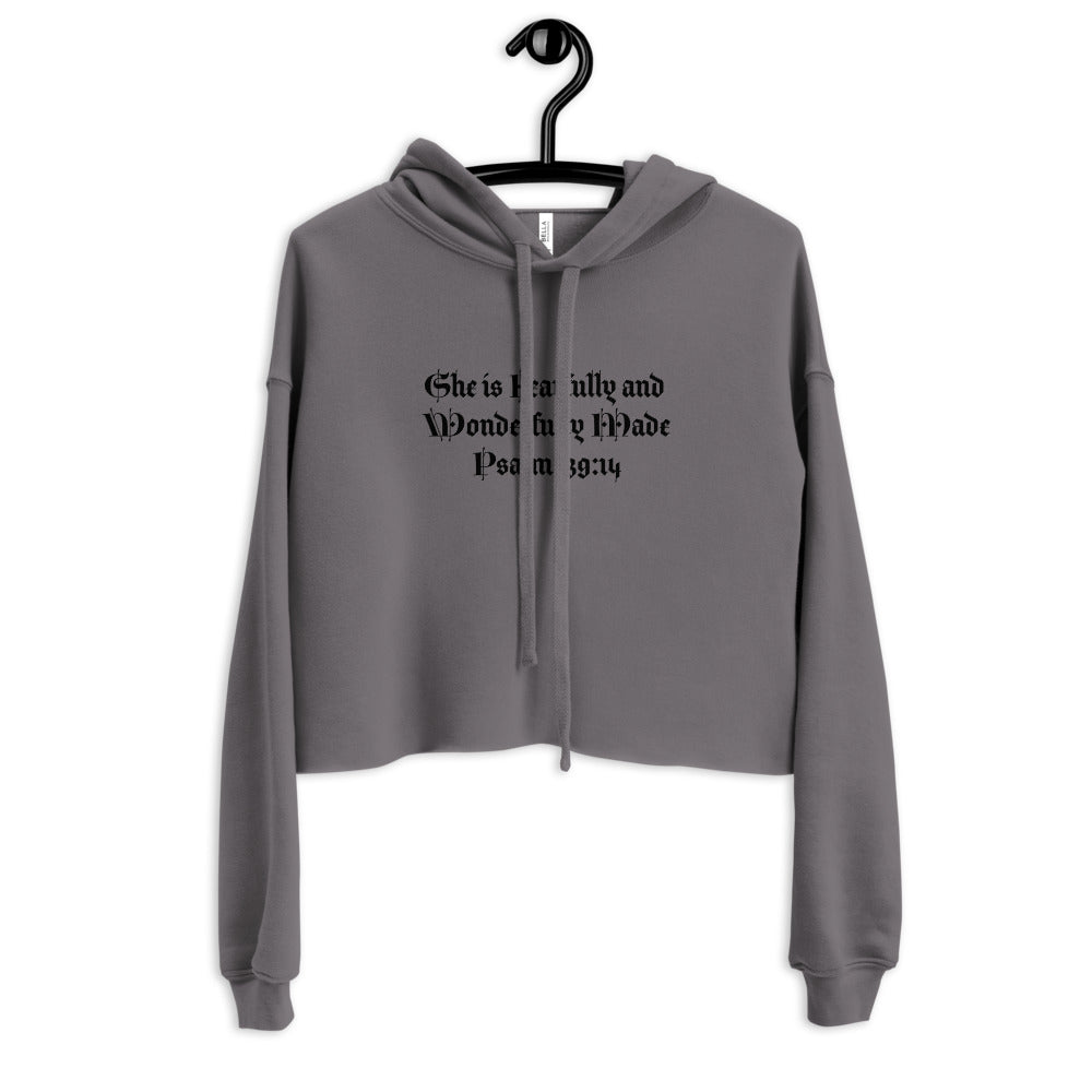 Psalm 139:14 Crop Hoodie